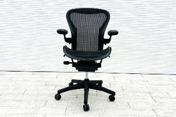 アーロンチェア 中古 Bサイズ ライト 【前傾チルト無し】 アーロン ハーマンミラー Aeron Chairs Herman Miller 中古オフィス家具の画像