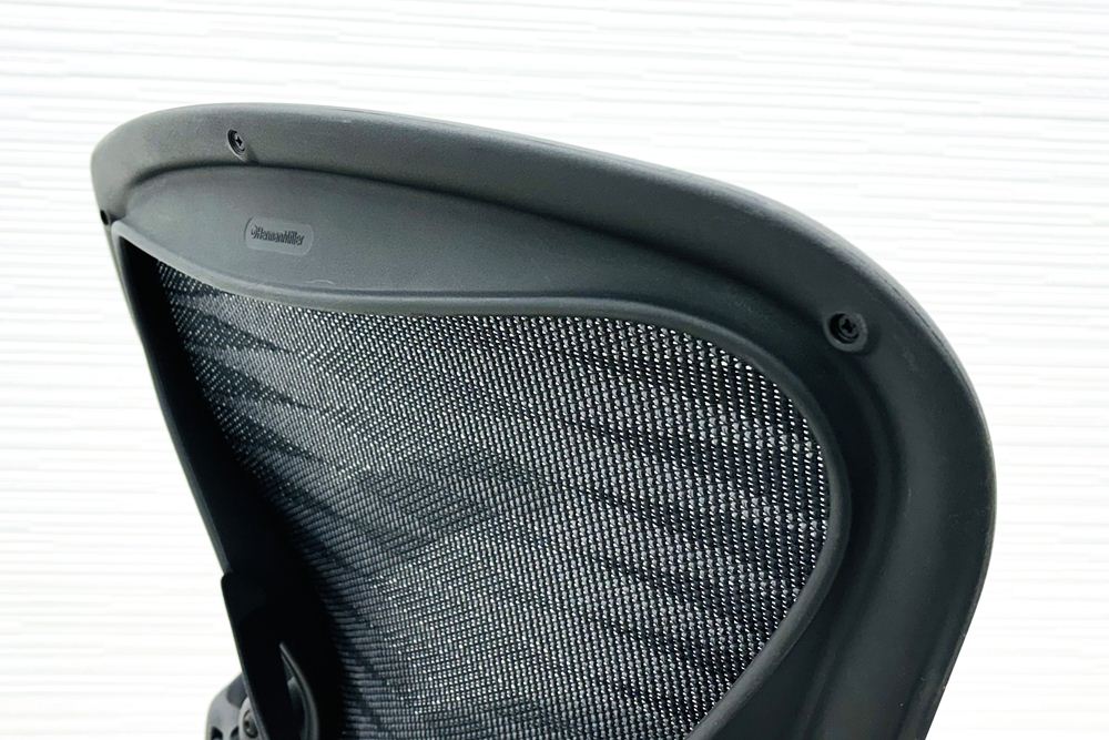 アーロンチェア 中古 Bサイズ フル装備 タキシードメッシュ ハーマンミラー Herman Miller Aeron Chairs 中古オフィス家具 肘レバーの画像