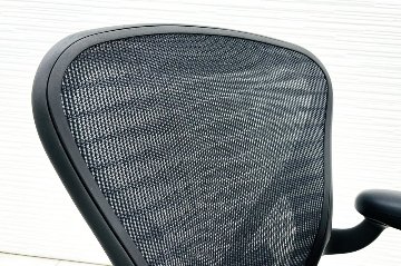 アーロンチェア 中古 Bサイズ フル装備 タキシードメッシュ ハーマンミラー Herman Miller Aeron Chairs 中古オフィス家具 肘レバーの画像