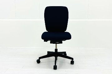 イトーキ フルゴチェア 中古 2021年製 fulgo 肘無 ハイバック 事務椅子 ITOKI 中古オフィス家具 ネイビーブルーの画像