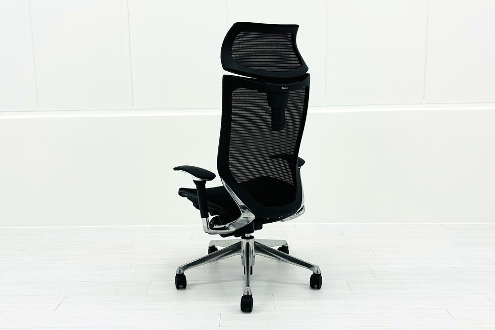 2018年製　オカムラ　バロン　エクストラハイバック　黒 オカムラ】バロンチェア Baron オフィスチェア エクストラハイバック