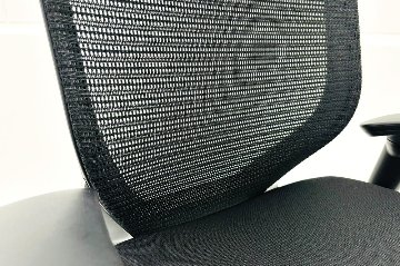 中古 バロンチェア オカムラ OKAMURA Baron 中古オフィス家具 ハイバック 可動肘 ブラックの画像