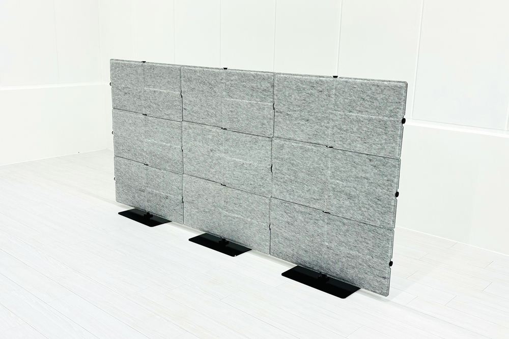 USMハラー 中古 パーテーション USM Haller プライバシーパネル 中古オフィス家具 グレー 2260/250/1090の画像