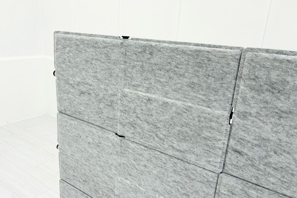 USMハラー 中古 パーテーション USM Haller プライバシーパネル 中古オフィス家具 グレー 2260/250/1090の画像