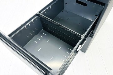 コクヨ サイビ SAIBI ブーメランデスク 中古 3段ワゴン付 120° 幅1200 中古オフィス家具 1200/740/720の画像