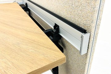 コクヨ サイビ SAIBI ブーメランデスク 中古 3段ワゴン付 120° 幅1200 中古オフィス家具 1200/740/720の画像
