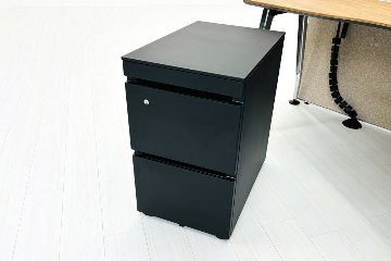 コクヨ サイビ SAIBI ブーメランデスク 中古 3段ワゴン付 120° 幅1200 中古オフィス家具 1200/740/720の画像