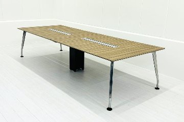 SAIBI コクヨ サイビ 中古 大型会議テーブル ミーティングテーブル 幅3200 KOKUYO 会議机 中古オフィス家具 3200/1200/720の画像