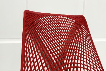 【未開封未使用品】 ハーマンミラー セイルチェア ミドルバック フルアジャスタブルアーム 可動肘 レッド 中古 Herman Miller SAYL Chair 中古オフィス家具の画像