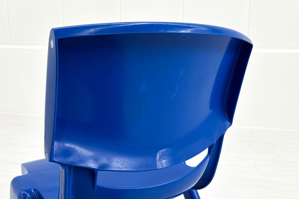 【4脚セット】 sebel Postura Postura+ ミーティングチェア スタッキングチェア 中古 会議椅子 ガーデンチェア 中古オフィス家具 ブルーの画像