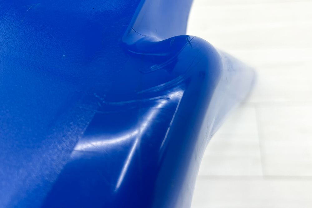 【4脚セット】 sebel Postura Postura+ ミーティングチェア スタッキングチェア 中古 会議椅子 ガーデンチェア 中古オフィス家具 ブルーの画像