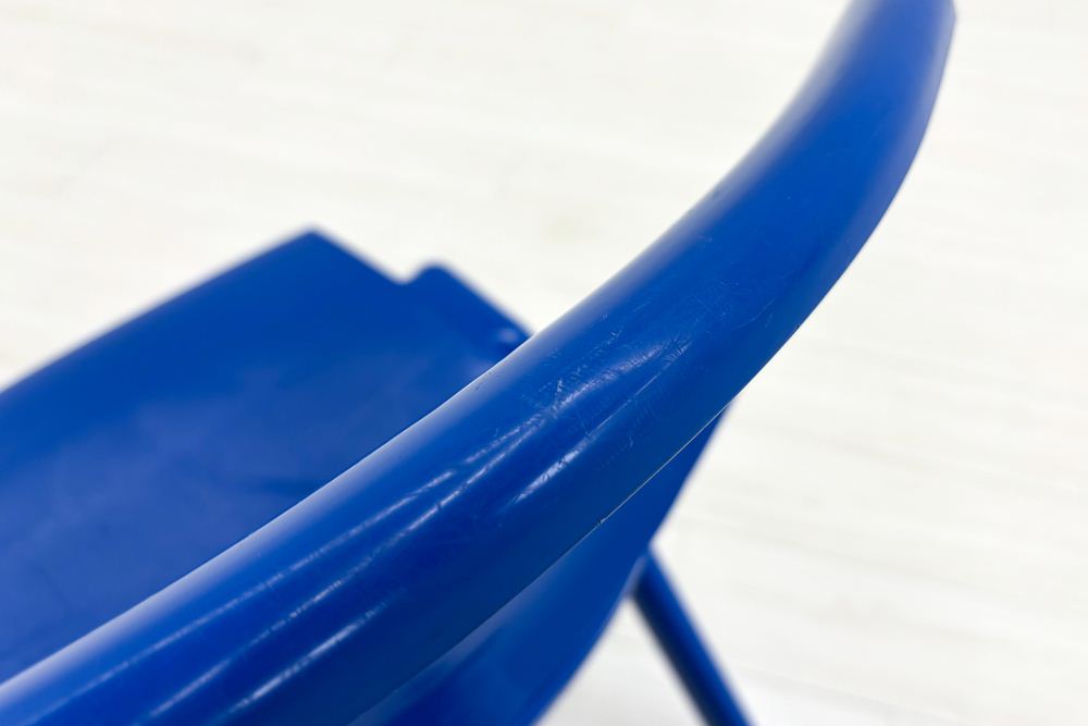 【4脚セット】 sebel Postura Postura+ ミーティングチェア スタッキングチェア 中古 会議椅子 ガーデンチェア 中古オフィス家具 ブルーの画像