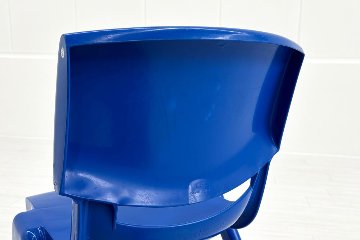 【4脚セット】 sebel Postura Postura+ ミーティングチェア スタッキングチェア 中古 会議椅子 ガーデンチェア 中古オフィス家具 ブルーの画像