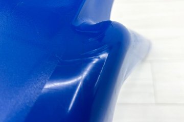 【4脚セット】 sebel Postura Postura+ ミーティングチェア スタッキングチェア 中古 会議椅子 ガーデンチェア 中古オフィス家具 ブルーの画像