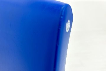 【4脚セット】 sebel Postura Postura+ ミーティングチェア スタッキングチェア 中古 会議椅子 ガーデンチェア 中古オフィス家具 ブルーの画像