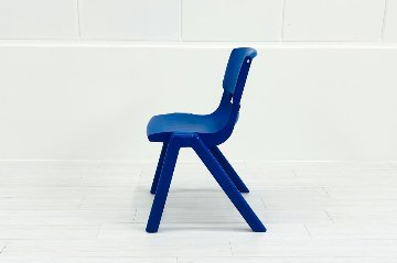 【4脚セット】 sebel Postura Postura+ ミーティングチェア スタッキングチェア 中古 会議椅子 ガーデンチェア 中古オフィス家具 ブルーの画像