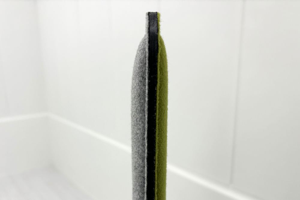 オカムラ ライブス パネル パーテーション 中古 間地切り OKAMURA Lives Panel 中古オフィス家具 グリーン/ライトグレー 900/420/1460の画像