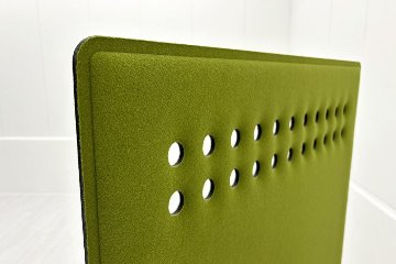 オカムラ ライブス パネル パーテーション 中古 間地切り OKAMURA Lives Panel 中古オフィス家具 グリーン/ライトグレー 900/420/1460の画像