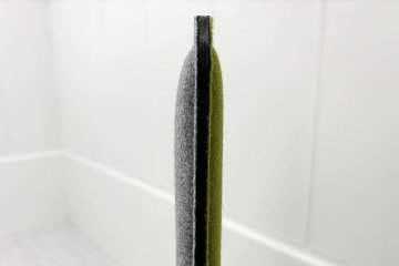 オカムラ ライブス パネル パーテーション 中古 間地切り OKAMURA Lives Panel 中古オフィス家具 グリーン/ライトグレー 900/420/1460の画像
