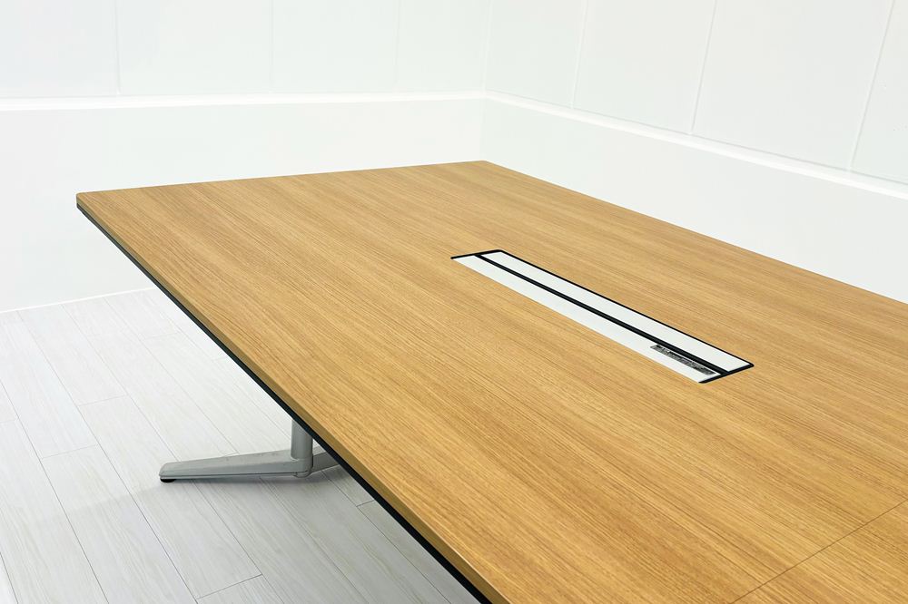 オカムラ ラティオ 中古 幅3200 RATIO 大型会議テーブル ミーティングテーブル 中古オフィス家具 3200/1200/720の画像