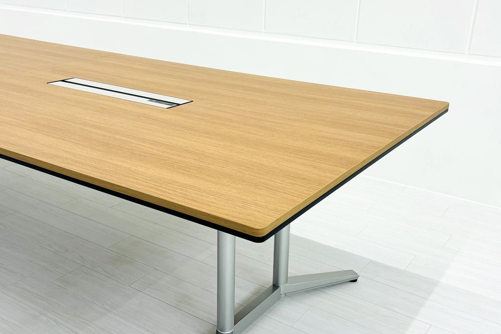 オカムラ ラティオ 中古 幅3200 RATIO 大型会議テーブル ミーティングテーブル 中古オフィス家具 3200/1200/720の画像