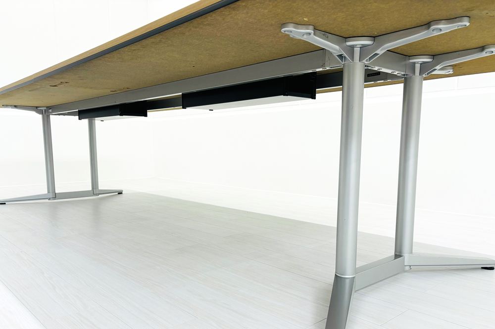 オカムラ ラティオ 中古 幅3200 RATIO 大型会議テーブル ミーティングテーブル 中古オフィス家具 3200/1200/720の画像