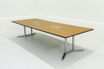 オカムラ ラティオ 中古 幅3200 RATIO 大型会議テーブル ミーティングテーブル 中古オフィス家具 3200/1200/720の画像