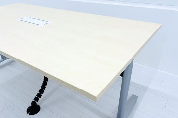 コクヨ ビエナ 中古 小型会議テーブル キャスター脚 会議机 ミーティングテーブル 幅1800 中古オフィス家具 1800/900/720の画像
