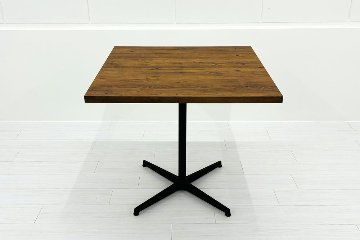 角テーブル 中古 休憩室用テーブル ミーティングテーブル 中古オフィス家具 800/800/720 木目の画像