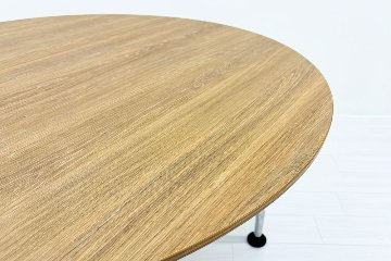 コクヨ サイビ 丸テーブル 中古 小型会議テーブル 幅1200 会議机 ミーティングテーブル 中古オフィス家具 1200/1200/720の画像