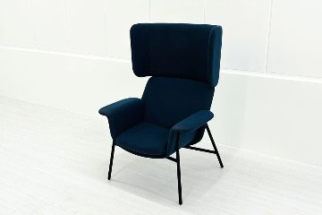 コクヨ ノーション 中古 2021年製 KOKUYO Notion ミーティングチェア 中古オフィス家具 多目的チェア ブルーの画像