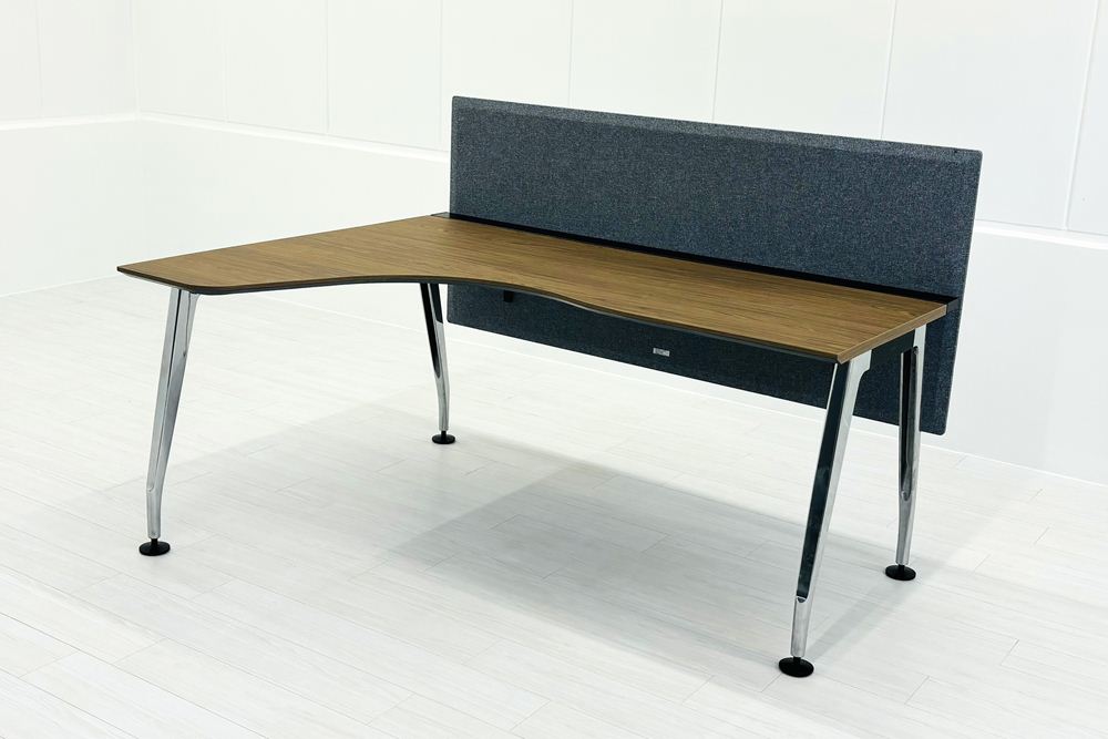 L型デスク L字デスク コクヨ サイビ SAIBI 中古 エグゼクティブデスク デスクシステム 中古オフィス家具 1600/1220/1070の画像