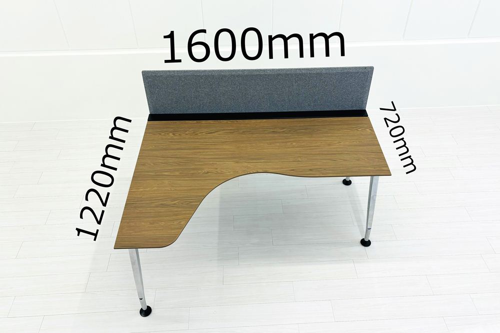 L型デスク L字デスク コクヨ サイビ SAIBI 中古 エグゼクティブデスク デスクシステム 中古オフィス家具 1600/1220/1070の画像