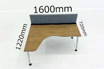 L型デスク L字デスク コクヨ サイビ SAIBI 中古 エグゼクティブデスク デスクシステム 中古オフィス家具 1600/1220/1070の画像