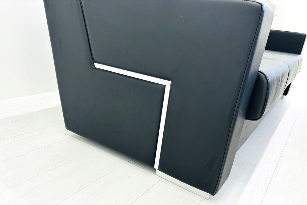 コクヨ ラシーマ 中古 応接セット レザー 応接家具 【4点セット】 応接ソファ 応接テーブル 応接ソファー 中古オフィス家具の画像