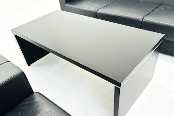 コクヨ ラシーマ 中古 応接セット レザー 応接家具 【4点セット】 応接ソファ 応接テーブル 応接ソファー 中古オフィス家具の画像