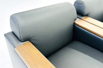 コクヨ リアクト 中古 応接セット レザー 応接家具 【4点セット】 応接ソファ 応接テーブル 応接ソファー 中古オフィス家具の画像