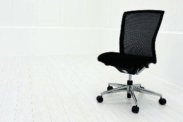 エトスチェア 中古 コクヨ フォスターエトス 肘無 事務椅子 座クッション 背メッシュ 中古オフィス家具 ブラックの画像