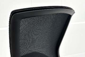 エトスチェア 中古 コクヨ フォスターエトス 肘無 事務椅子 座クッション 背メッシュ 中古オフィス家具 ブラックの画像