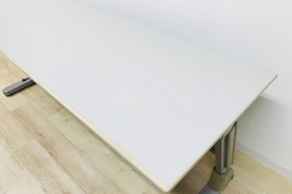 ミーティングテーブル 中古 イトーキ W1800 幅1800 折りたたみ テーブル グレー TNJ-186M-WE ITOKI 中古オフィス家具 スタックテーブル画像