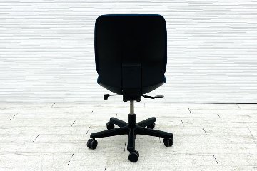イトーキ トルテチェア 中古 肘無 ローバック ブルー 事務椅子 ITOKI 中古オフィス家具の画像