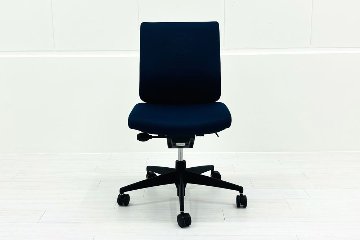 コクヨ ウィザードチェア 肘無 中古 ウィザード2 ローバック 中古オフィス家具 KOKUYO Wizard ブルーの画像