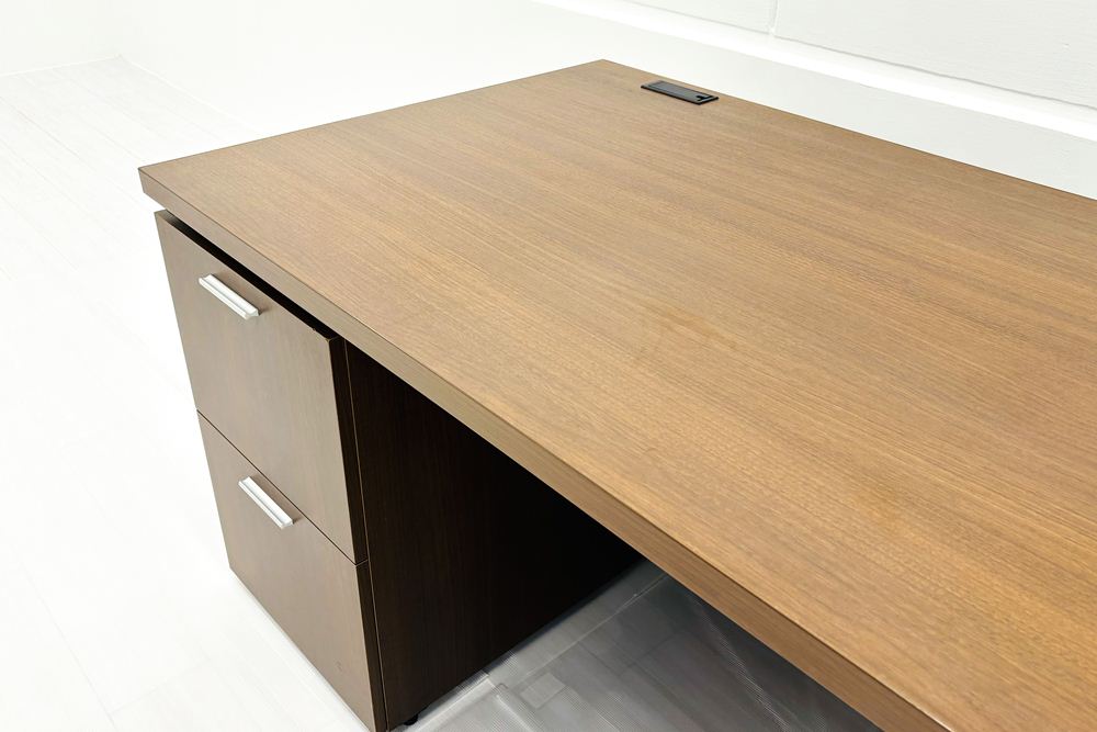 コクヨ 両袖机 幅1600 中古 役員デスク S370シリーズ 役員家具 マネージメントデスク 中古オフィス家具 1600/850/720の画像