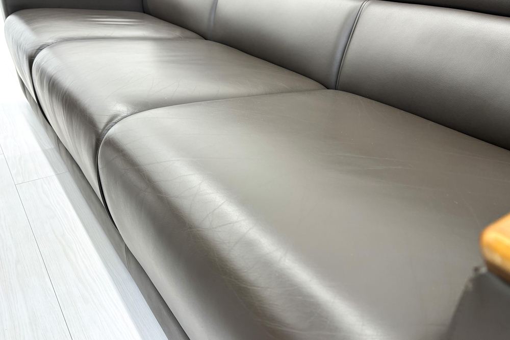 オカムラ 中古 プレビア 応接セット 【6点セット】 OKAMURA PREVIA 応接家具 レザー 応接ソファ 応接ソファー 中古オフィス家具の画像