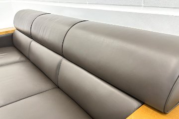 オカムラ 中古 プレビア 応接セット 【6点セット】 OKAMURA PREVIA 応接家具 レザー 応接ソファ 応接ソファー 中古オフィス家具の画像