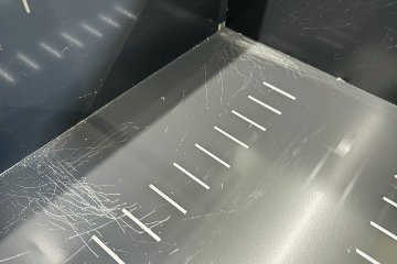 2段ラテラル書庫 スチール書庫 中古 キャビネット プラス 収納家具 L-6 L6-70H-2 ホワイト 中古オフィス家具 900/450/790の画像