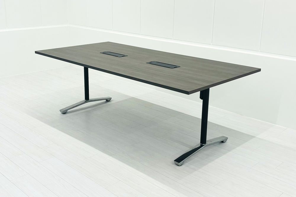 コクヨ ビエナ 中古 小型会議テーブル ミーティングテーブル 中古オフィス家具 固定脚タイプ 2100/1050/720の画像