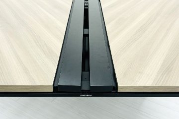 オカムラ プリシード ブーメランデスク 中古 【三台一式タイプ】 幅1200 中古オフィス家具 プライズウッドミディアムの画像