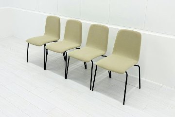 イトーキ knot Work ノットワークシリーズ 中古 ミーティングチェア 【4脚セット】 会議椅子 多目的チェア 中古オフィス家具の画像
