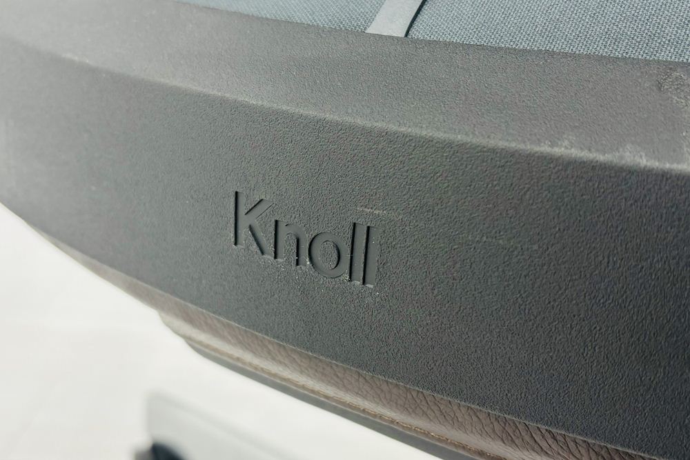 ノール Knoll ノル リミックスチェア 中古 2020年製 ハイバック アルミループ肘 アルミミラー脚 ブラウン レザーの画像